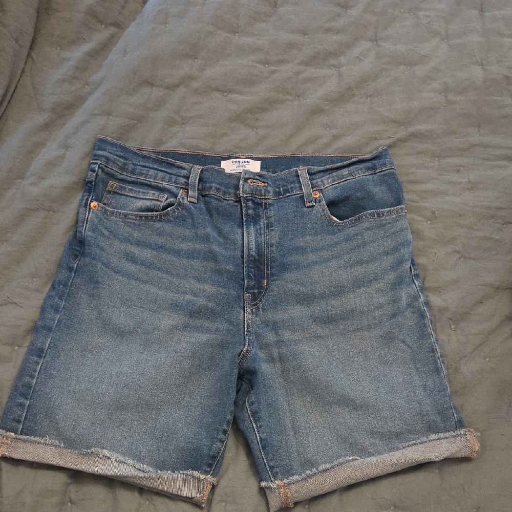 Denizen from Levi's Medium Blue Denim Bermuda Shorts
